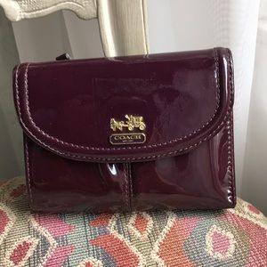 Coach patent leather wallet